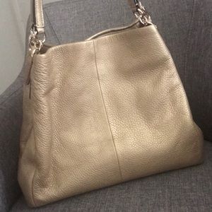 Coach gold phoebe handbag